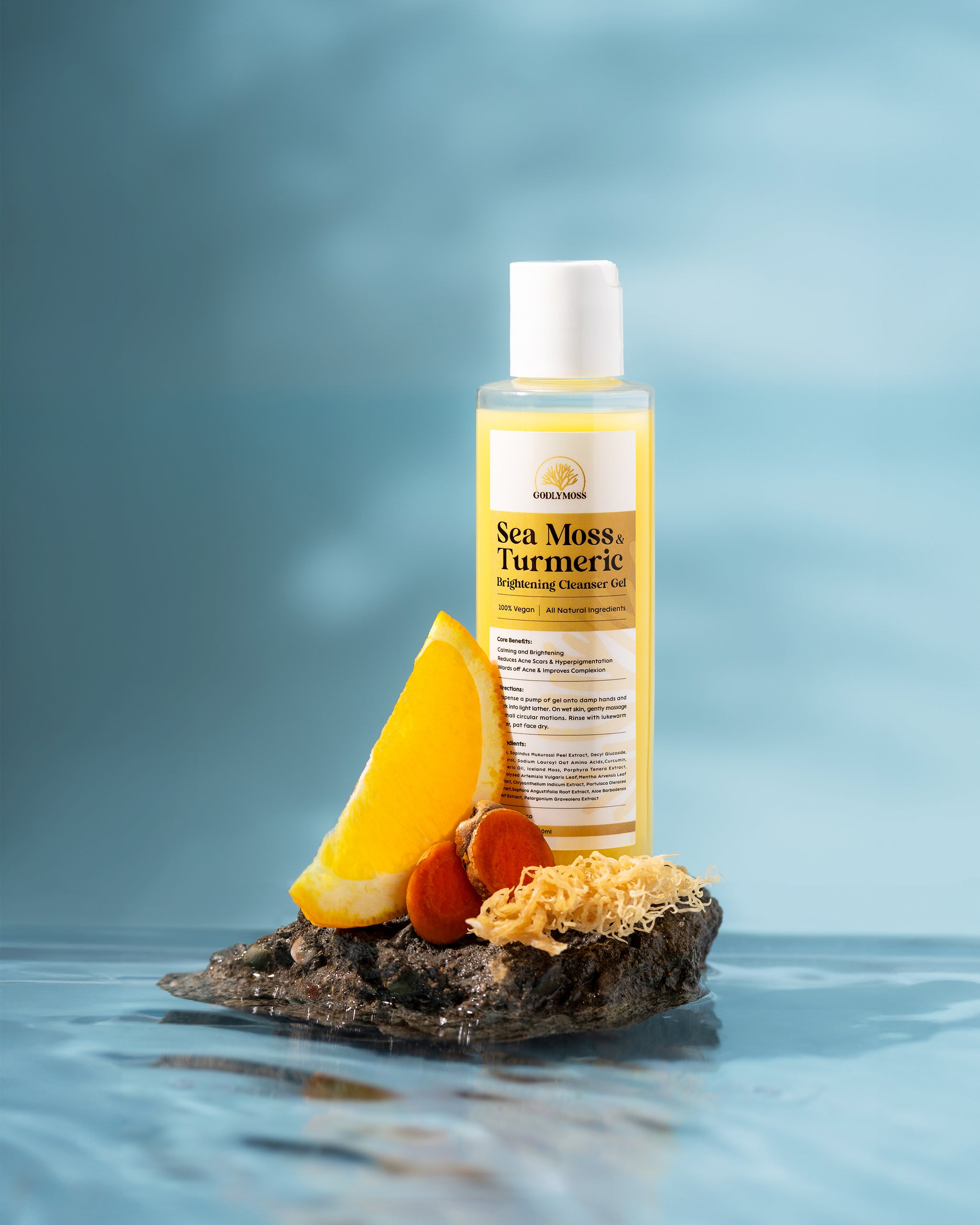 Sea Moss & Turmeric Brightening Cleanser Gel